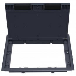 Лючок ревизионный в пол 16 мод., крышка ABS + гальванизированная стальная вставка DFB16R
