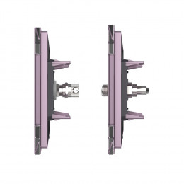 Розетка телевизионная и спутниковая SAT Livolo, 1 пост, цвет розовый