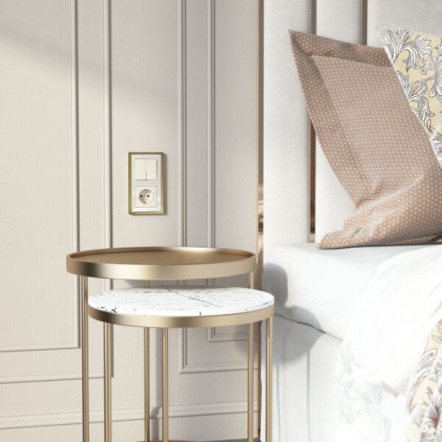 Купить Перекрестный выключатель двухклавишный (айвори акрил) Werkel W1123043 в rum24.ru фото: 3