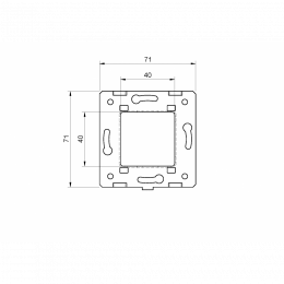 Суппорт металлический LIVOLO VL-C7-Metal