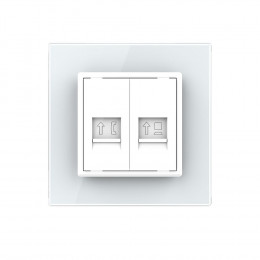 Розетка Телефон-Компьютер LIVOLO белая VL-C791TC-11