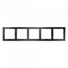 Рамка пластиковая VOLTUM S70 на 5 постов, (титан) VLS100506