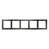 Купить Рамка пластиковая VOLTUM S70 на 5 постов, (титан) VLS100506 в rum24.ru