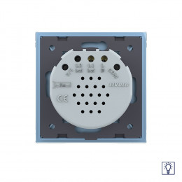 Одноклавишный сенсорный диммер Livolo, 1 пост, цвет синий