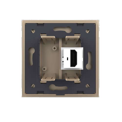 Купить Розетка HDMI LIVOLO золотая VL-C791HD-13 в rum24.ru фото: 4