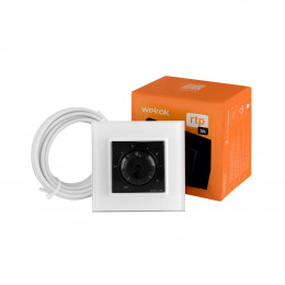 Терморегулятор Welrok RTP для рамки LIVOLO с механическим управлением, датчик пола 3 м, цвет черный с белой рамкой