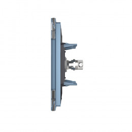 Розетка телевизионная одинарная Livolo, 1 пост, цвет синий