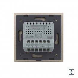 Сенсорный выключатель для штор Livolo сухой контакт, 1 пост, цвет шампань