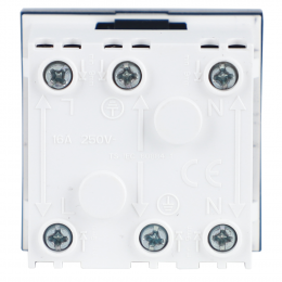 Розетка 2К+З нем.ст., 45 гр., с з/ш, черн. (45х45мм), соединительный адаптер, серия (тип) DF6 DF6DANS