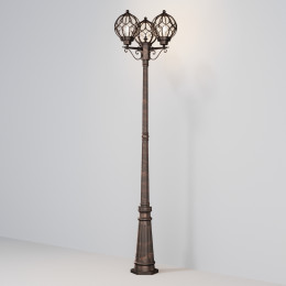 Садово-парковый светильник Via  60W IP44 Золото Антик Maytoni O023FL-03G