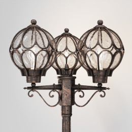 Садово-парковый светильник Via  60W IP44 Золото Антик Maytoni O023FL-03G