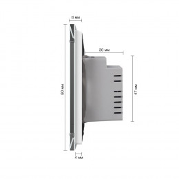 Трехклавишный сенсорный выключатель Livolotouch EU стандарт, 1 пост, цвет белый