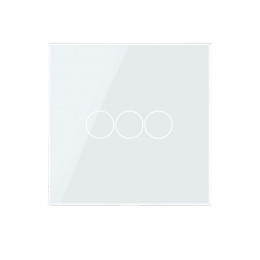 Трехклавишный сенсорный выключатель Livolotouch EU стандарт, 1 пост, цвет белый