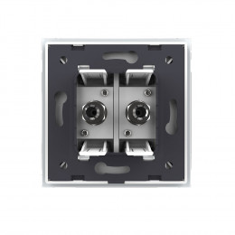 Спутниковая SAT-розетка двойная LIVOLO белая VL-C792ST-11