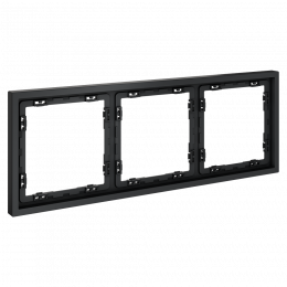 Рамка пластиковая VOLTUM S70 на 3 поста, (графит) VLS100307