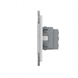 Розетка электрическая четыре поста 220В LIVOLO белая VL-C7C4EU-11