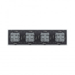 Розетка электрическая четыре поста 220В LIVOLO белая VL-C7C4EU-11