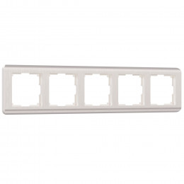 Рамка из поликарбоната на 5 постов Stream перламутровый