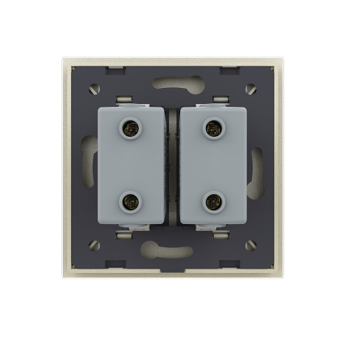 Купить Розетка с двумя USB type-A, блоком питания 5В 2.1А Livolo, 1 пост, цвет жемчужный в rum24.ru фото: 4
