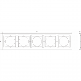 Рамка 5-я, Wave матовый карбон, серия A07 DEW21530