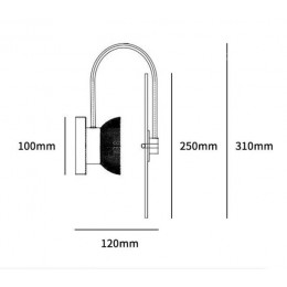 Настенный светильник из мрамора RUM Noma 7W 3000K NA2001