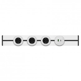 Systeme Electric MultiTrack Шина открытой установки трековой системы 40 см Белый MTK10004W