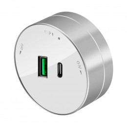 Systeme Electric MultiTrack Розетка 2хUSB (тип А+С) 18Вт, 5В/3А Белый MTK13003W