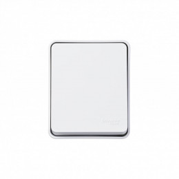Одноклавишный влагозащищенный выключатель 10А IP54 Systeme Electric AtlasDesign Profi54 белый ATN540111